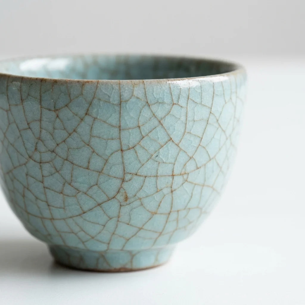 Ancient Ru Kiln Kung Fu Tea Set — 8-Piece Handcrafted Ceramic