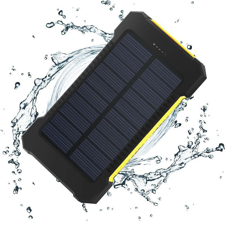 Solar Power Bank 20000mAh - Waterproof Emergency Charger | IP67 Rated