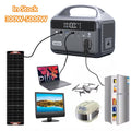 500W Portable Power Station - LiFePO4 Solar Generator for Emergency Home Backup