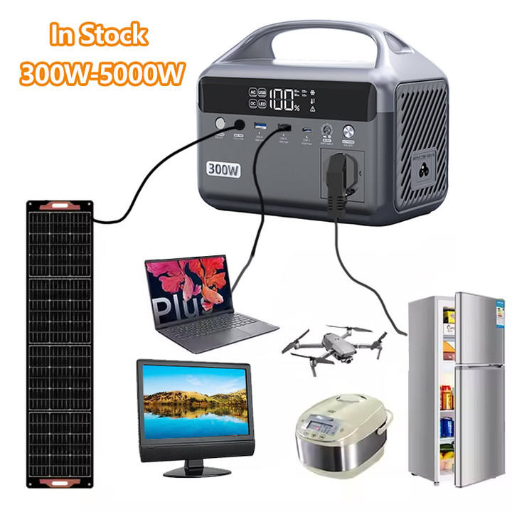500W Portable Power Station - LiFePO4 Solar Generator for Emergency Home Backup
